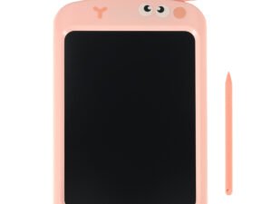 1. Tabla de desenat pentru copii în formă de animal, roz, cu stilou și design jucăuș.