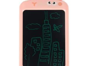 1. Tabla magnetică pentru copii, desen cu oraș și clădiri colorate, jucărie educativă și distractivă.