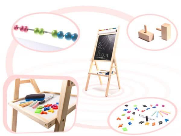 Magnetic chalkboard abacus abacus abacus hârtie cretă litere gratuit - imagine 2