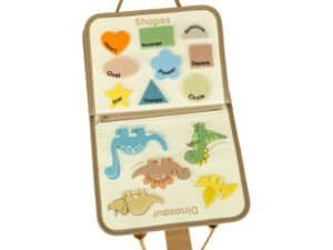 1. Jucarie educativa cu forme si imagini de animale si forme geometrice pentru copii.