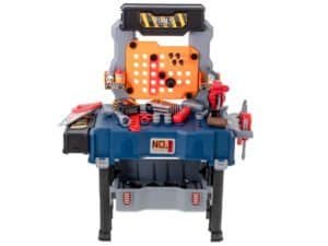 1. Masa de scule pentru copii, jucarie educationala, set cu scule si accesorii.