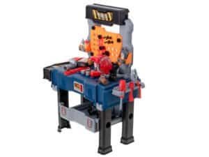 1. Jucarie masa de lucru cu scule și accesorii pentru copii, set de fișe și unelte, ideal pentru joacă și dezvoltare.