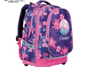 39x33x18 cm - S-COOL - - Ghiozdanul este realizat din poliester 600D cu grafica FLAMINGO.