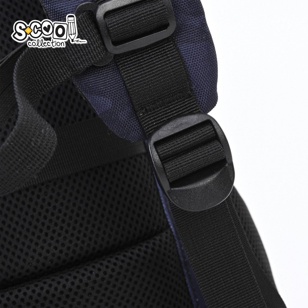 1 buzunar frontal cu organizator si port chei