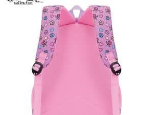 - Ghiozdanelul este confectionat din poliester 900D cu finisaj suplimentar PVC.