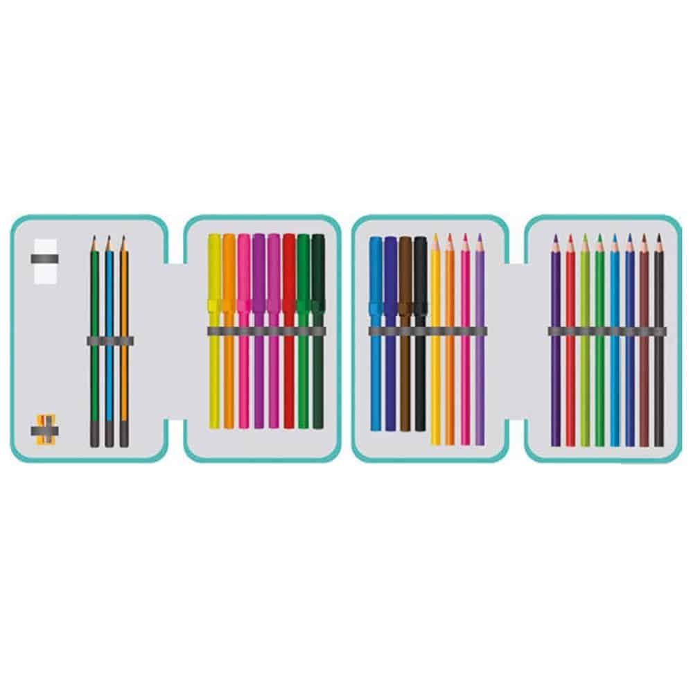 GRL - S-COOL - - Penarul este fabricat din poliester cu grafica GRL si are 2 compartimente cu inchidere cu fermoar