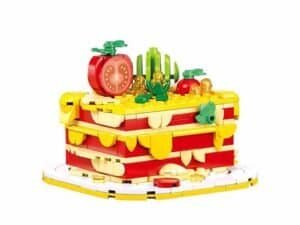 Garfield si lasagne - Sluban - - Setul de constructie contine 250 piese si 1 coala cu autocolante. Odata asamblate blocurile de constructie se transforma intr-o caseta cu forma de lasagna in interiorul careia Garfield se ascunde. Apasati maneta si descoperiti-l pe Garfield mancaciosul!