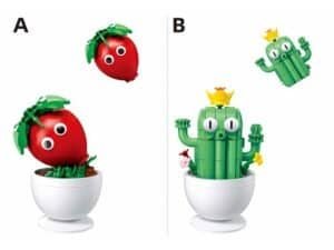 Plante in ghiveci - Sluban - - Pachetul contine 529 de blocuri de constructie pentru asamblarea a 6 modele de plante in ghiveci de care veti fi incantati: capsuni