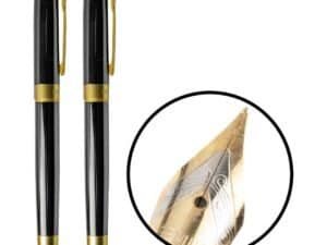 etui negru - NEBO - - Setul contine un pix si un stilou depozitate intr-un etui elegant