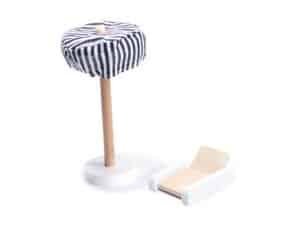 1. Jucarie pentru papusi, umbrela si sezlong pentru copii, set joc in stil de joaca.