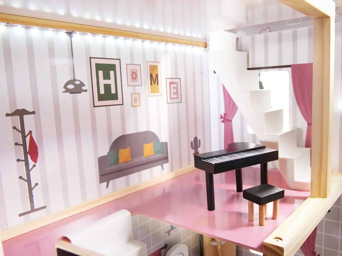 Joc de role pentru copii, casuta jucariilor, decor interior pentru camera copilului, mobilier pentru joaca, cadou copii.