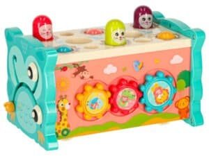 Jucărie educativă pentru copii, pălării și animalute colorate, dezvoltă coordonarea și abilitățile motorii fine.