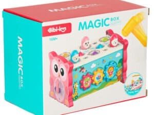 Cutie jucarie pentru copii, casuta cu mecanisme interactive, ideal pentru joaca si dezvoltare.