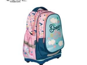 38x39x19.5 cm - S-COOL - - Ghiozdanul anatomic cu imprimeu Dream Big este conceput pentru fete cu varsta scolara.