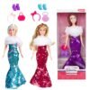 Papusa cu accesorii - Toi-Toys - - Papusa este insotita de 3 accesorii din plastic: 1 cordeluta