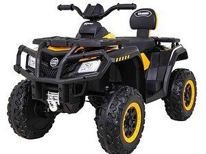 1. Mașinuță electrică pentru copii, model ATV robust și sigur, ideal pentru distracție în curte.