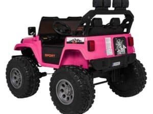 Mașină electrică de jucărie pentru copii, mașină sport off-road, culoare roz, sigură și distractivă.