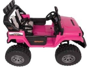 1. Jucarie electrică pentru copii, mașină de off-road roz, sigură și durabilă.