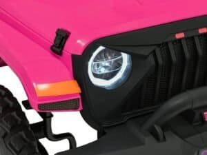 1. Jucarie masini electrice pentru copii, model Jeep roz, cu lumini si accesorii sigure.