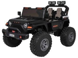 Mașină electrică off-road pentru copii, model sport, din plastic durabil, ideal pentru joacă în exterior, sigur și distractiv.