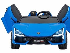 Mașină electrică pentru copii, cochetă cu uși deschise lateral, jucărie pentru cei mici.