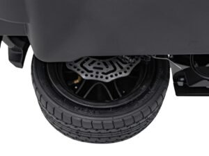 1. Roată și sistem de frânare pentru vehicul electric pentru copii.