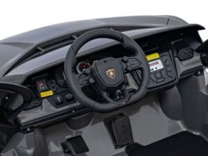 Volan pentru jucarii de mașina electrică Lamborghini, detaliu de interior.