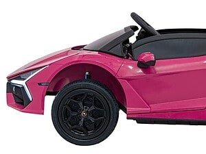 Mașină electrică de jucărie sportivă pentru copii, roz, realistă și sigură pentru joacă.