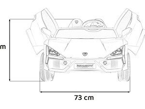 Mașinuță electrică pentru copii, dimensiuni 73x44 cm, jucărie pentru cei mici.