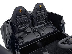 1. Scaune sport negre pentru jucării electrice de copii Lamborghini.
