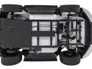 Rulou de mașină electric suporting pe șosea, componentă automotive renovată, tehnologie auto modernă.