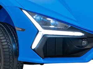 Jucării pentru copii în formă de mașină sport, culoare albastră, divertisment și creativitate pentru cei mici.