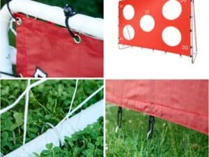 1. Agățare cort de joacă pentru copii, rezistent și ușor de montat.