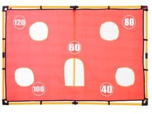 Joc de aruncare în țintă pentru copii, cu punctaje și suporți din plastic, pentru distracție în aer liber.