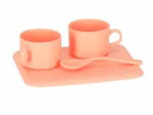 Set jucării de piesă de rostogolire din plastic roz pentru joacă și decor pentru copii.