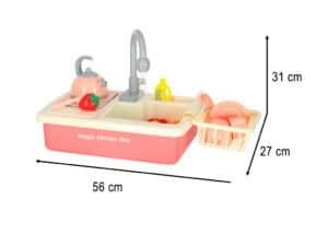 1. Jucarie set bucatarie copii, chiuveta si accesorii, jucarii educativas pentru copii mici.