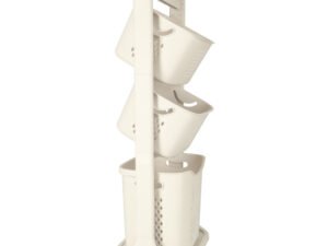 1. Raft de depozitare pentru jucării, alb, design modern și funcțional.