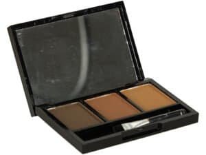 1. Paletă de machiaj cu trei nuanțe de contur, înambalaj elegant negru.