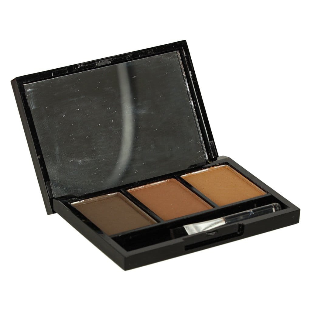 1. Paletă de machiaj cu trei nuanțe de contur, înambalaj elegant negru.