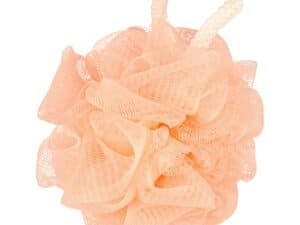 Jucarie baie pentru copii, burete exfoliant roz, accesoriu de dus pentru joaca și relaxare.