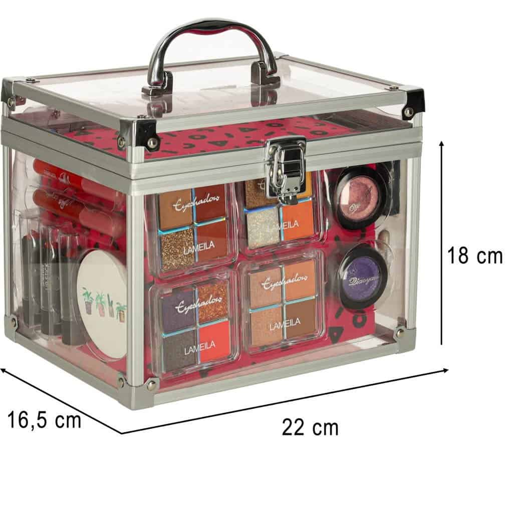 Cutie depozitare pentru machiaj și cosmetice, compactă și practică.