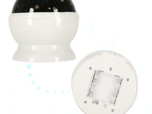 Lampa de proiectie pentru camera copii, cilindru cu stele, lumina ambientala lectura copii.