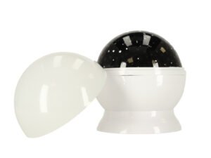 Bola disco cu basculantă alb-negru pentru decor interior și petreceri tematice.