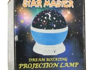 Lampa de proiectie rotație stelara pentru camera copilului.
