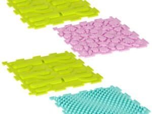 Joc de puzzle cu caractere din silicon pentru copii, culori pastelate atractive.