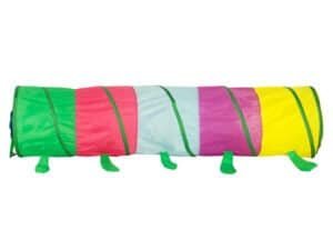 Jucării pentru copii, tunel colorat, distractiv și sigur, ideal pentru joacă în aer liber și interior.