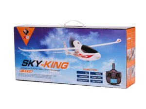 Zburător RC pentru copii, model SKY-KING cu telecomandă, avion control de la distanţă, jucărie electronică.