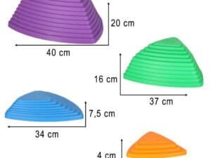 Potcoavă de joacă pentru copii, set de nivele, plastic durabil, jucărie educativă, decor pentru camera copilului, culoare vibrantă, Sigur pentru joacă.