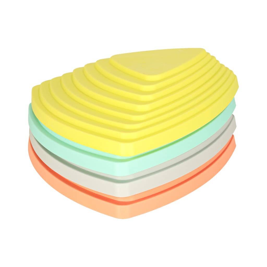 Calea senzorială pietre de râu pentru echilibru podea de formare este lava juca 11 elemente pastel - imagine 4