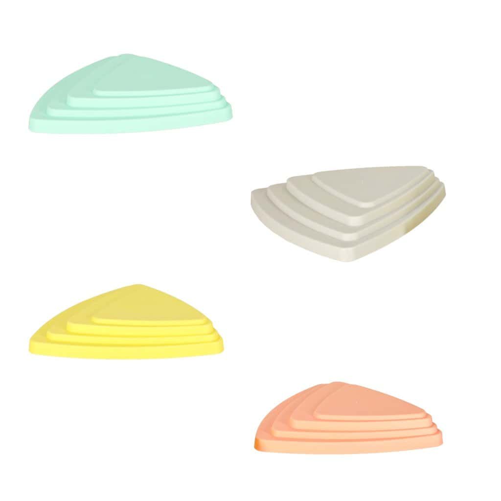 Calea senzorială pietre de râu pentru echilibru podea de formare este lava juca 11 elemente pastel - imagine 8